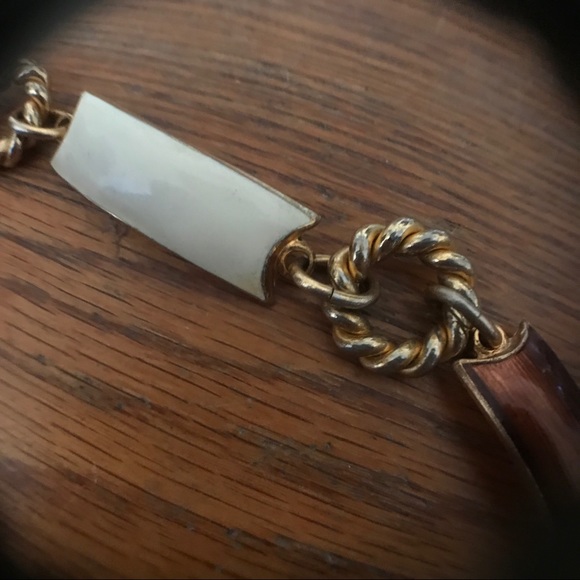 Vintage Gucci Enamel Chain Belt! Rare Find! - Picture 5 of 7